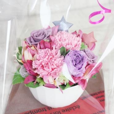 母の日用として一点物商品『スターライト』をお届けしました♪｜「フラワーショップコスモス」　（宮崎県小林市の花キューピット加盟店 花屋）のブログ